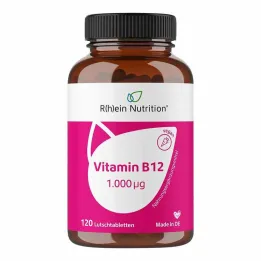 B12 vitamīns 1000 µg pastilas vegāns, 120 gab