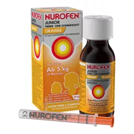 NUROFEN Junioru drudža un sāpju sīrups Oran.40 mg/ml, 100 ml