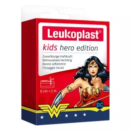 LEUKOPLAST bērnu ģipša varonis Wonder Woman 6 cmx1m, 1 gab
