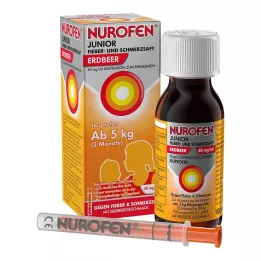 NUROFEN Jauniešu drudža un sāpju sīrups zemeņu 40 mg/ml, 100 ml