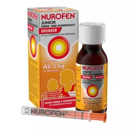 NUROFEN Jauniešu drudža un sāpju sīrups zemeņu 40 mg/ml, 150 ml