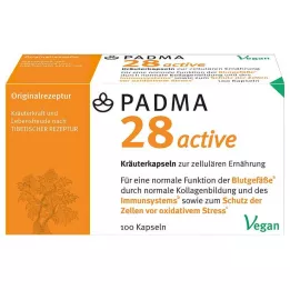 PADMA 28 aktīvās kapsulas, 100 gab