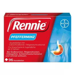 RENNIE Košļājamās tabletes, 96 gab