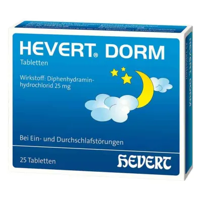 Hevert Dorm tabletes (25 gab.)