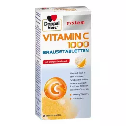 DOPPELHERZ Vitamīns C 1000 sistēmas putojošās tabletes, 40 gab