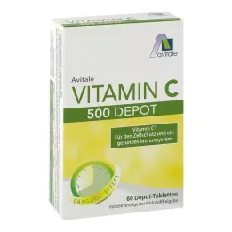 VITAMIN C 500 mg Depo tabletes, 60 gab