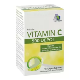VITAMIN C 500 mg Depo tabletes, 120 gab