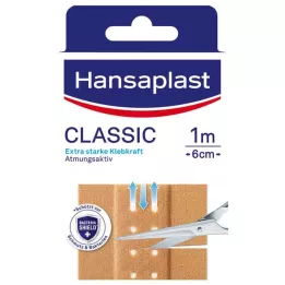 HANSAPLAST Klasiskais apmetums 6 cmx1 m, 1 gab