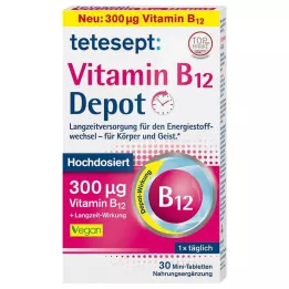 TETESEPT Vitamīns B12 Depo 300 µg apvalkotās tabletes, 30 gab