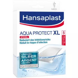 HANSAPLAST Aqua Protect brūču pārsējs antibakteriāls 6x7 cm, 5 gab