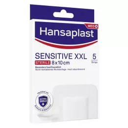 HANSAPLAST Sensitīvs brūču pārsējs sterils 8x10 cm, 5 gab