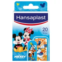 HANSAPLAST Bērnu ģipša sloksnes Mikijs & Friends, 20 gab