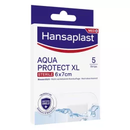 HANSAPLAST Aqua Protect brūču pārsējs sterils 6x7 cm, 5 gab