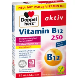 DOPPELHERZ Vitamīns B12 250 aktīvās tabletes, 30 gab