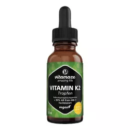 VITAMIN K2 MK7 pilieni lielas devas vegāns, 50 ml