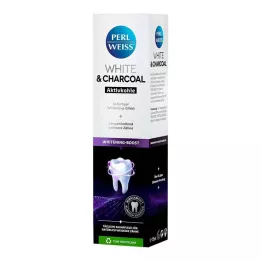 PERLWEISS Balta &amp; Ogļu zobu pasta, 75 ml