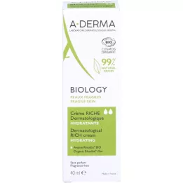 A-DERMA Biology Cream bagāts dermatoloģisks krēms, 40 ml