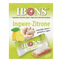 IBONS Ginger Lemon Box košļājamās konfektes, 60 g