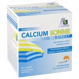 CALCIUM SONNE 500 Direct Portion Sticks, 60 gab