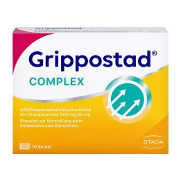 GRIPPOSTAD Komplekss ASS/Pseidoeph.500/30 mg Apelsīns, 10 gab