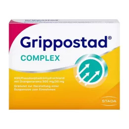 GRIPPOSTAD Komplekss ASS/Pseidoeph.500/30 mg Apelsīns, 20 gab