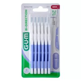 GUM Bi-Direction Interdentalb.0,6 mm gaiši zils, 6 gab