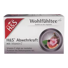 H&amp;S Defense ar C vitamīna filtra maisiņiem, 20X1,8 g