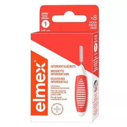 ELMEX Starpzobu birstes ISO 1. izmērs 0,45 mm oranža, 8 gab