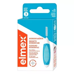 ELMEX Starpzobu birstes ISO izmērs 3 0,6 mm zils, 8 gab