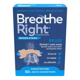 BESSER Atmen Breathe Right deguna aizbāznis liels bēšs, 30 gab