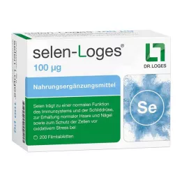 SELEN-LOGES 100 μg apvalkotās tabletes, 200 gab