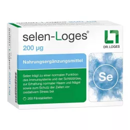 SELEN-LOGES 200 µg apvalkotās tabletes, 200 gab