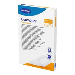 Cosmopor caurspīdīgas plēves pārsējs 9x15 cm sterils, 5 gab
