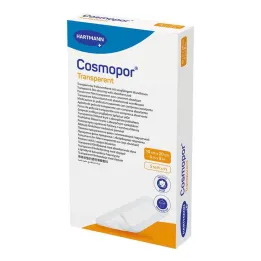 Cosmopor caurspīdīgas plēves pārsējs 10x20 cm sterils, 5 gab