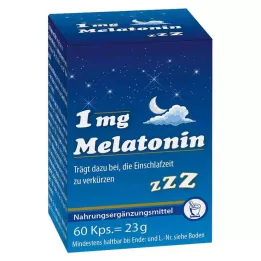 MELATONIN 1 mg kapsulas, 60 gab