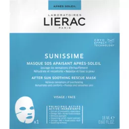 LIERAC Sunissime nomierinoša pēc sauļošanās SOS maska, 1X18 ml