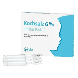 Galda sāls 6% inhalants Pädia ampulas, 20 gab