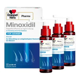 MINOXIDIL DoppelherzPharma 50 mg/ml šķīdums vīriešiem, 3X60 ml