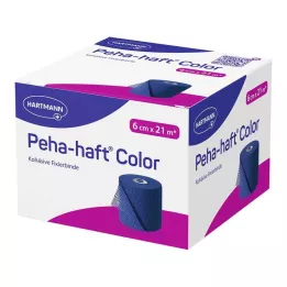 PEHA-HAFT Krāsu fiksācijas lente bez lateksa 6 cm x 21 m zila, 1 gab