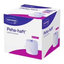 PEHA-HAFT Fiksācijas pārsējs bez lateksa 8 cmx21 m, 1 gab