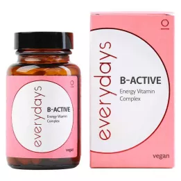EVERDAYS B-Active Energy Vitamin Complex vegan Kps, 60 gab