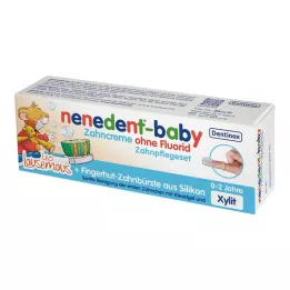 NENEDENT-bērnu zobu pasta bez fluora zobu kopšanas komplekts, 20 ml