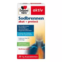 DOPPELHERZ Grēmas akūtas+aizsargājamās košļājamās tabletes, 20 gab
