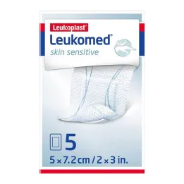 Leukomed® skin sensitīvs 5x7,2 cm, 5 gab
