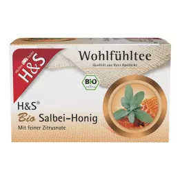 H&amp;S Organiskās salvijas medus filtra maisiņi, 20X2 g