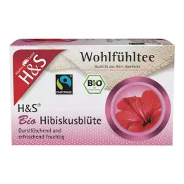 H&amp;S organiskie hibiska ziedu filtra maisiņi, 20 x 1,75 g