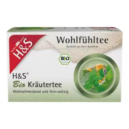 H&amp;S Organiskās zāļu tējas filtra maisiņi, 20X1,5 g