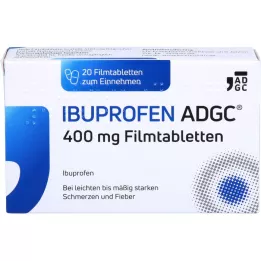 IBUPROFEN ADGC 400 mg apvalkotās tabletes, 20 gab