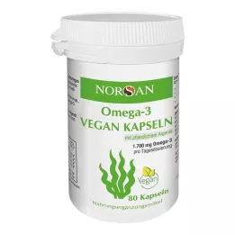 NORSAN Omega-3 vegānu kapsulas, 80 gab