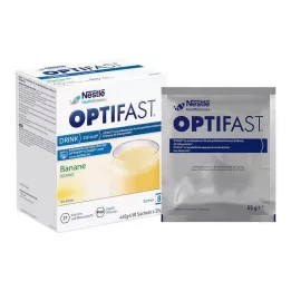 OPTIFAST Dzērienu banānu pulveris, 8X55 g